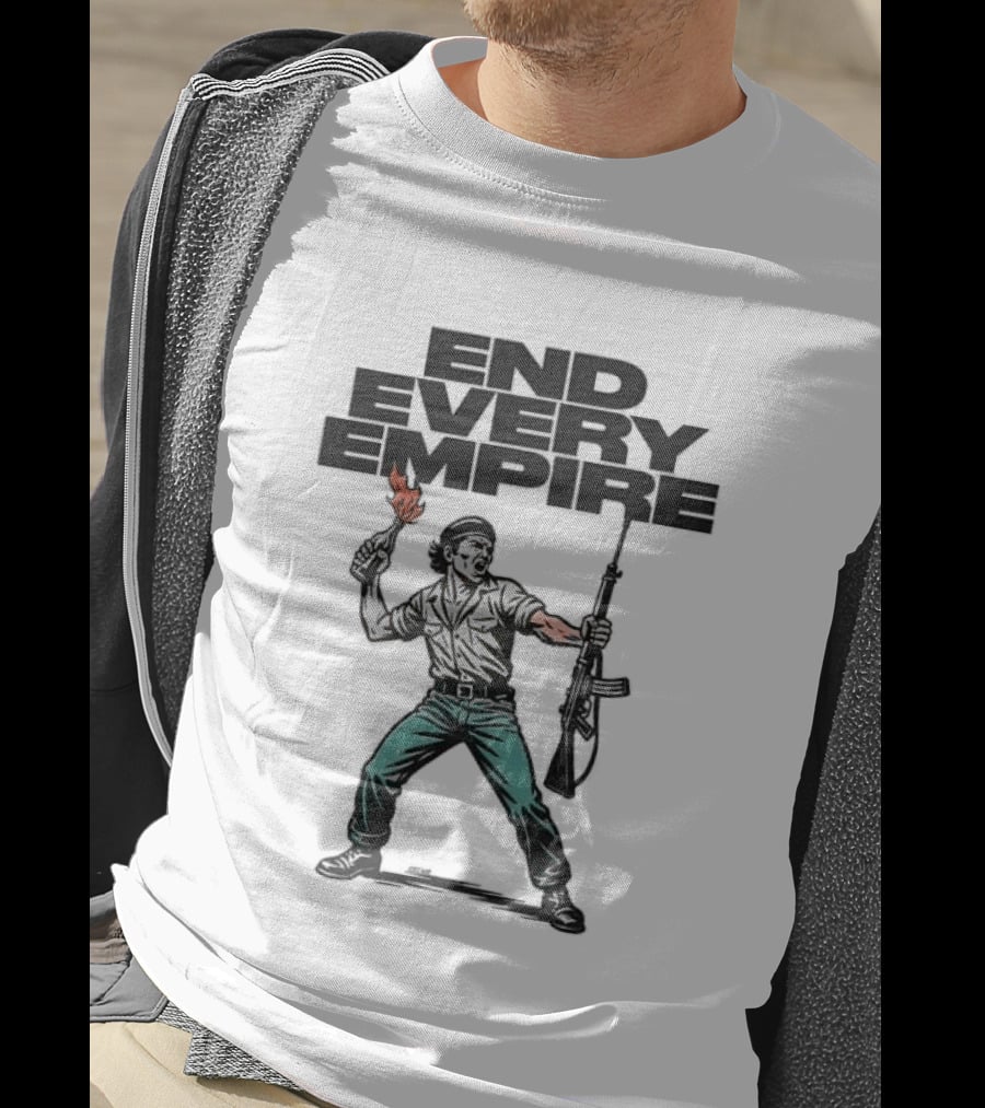 END EVERY EMPIRE Revolutionary Figure With Torch And Rifle T-Shirt