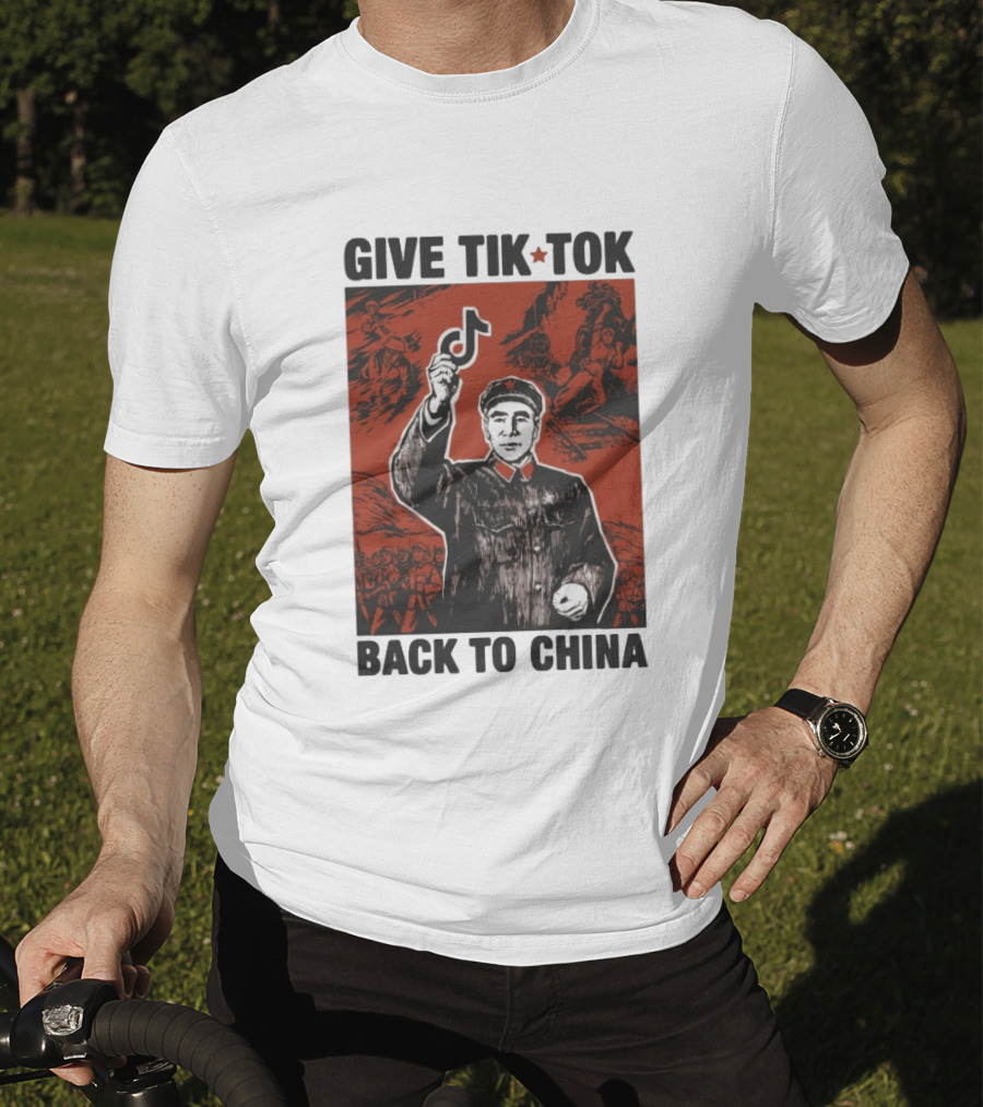 Give TikTok Back To China Mao Zedong Propaganda T-Shirt