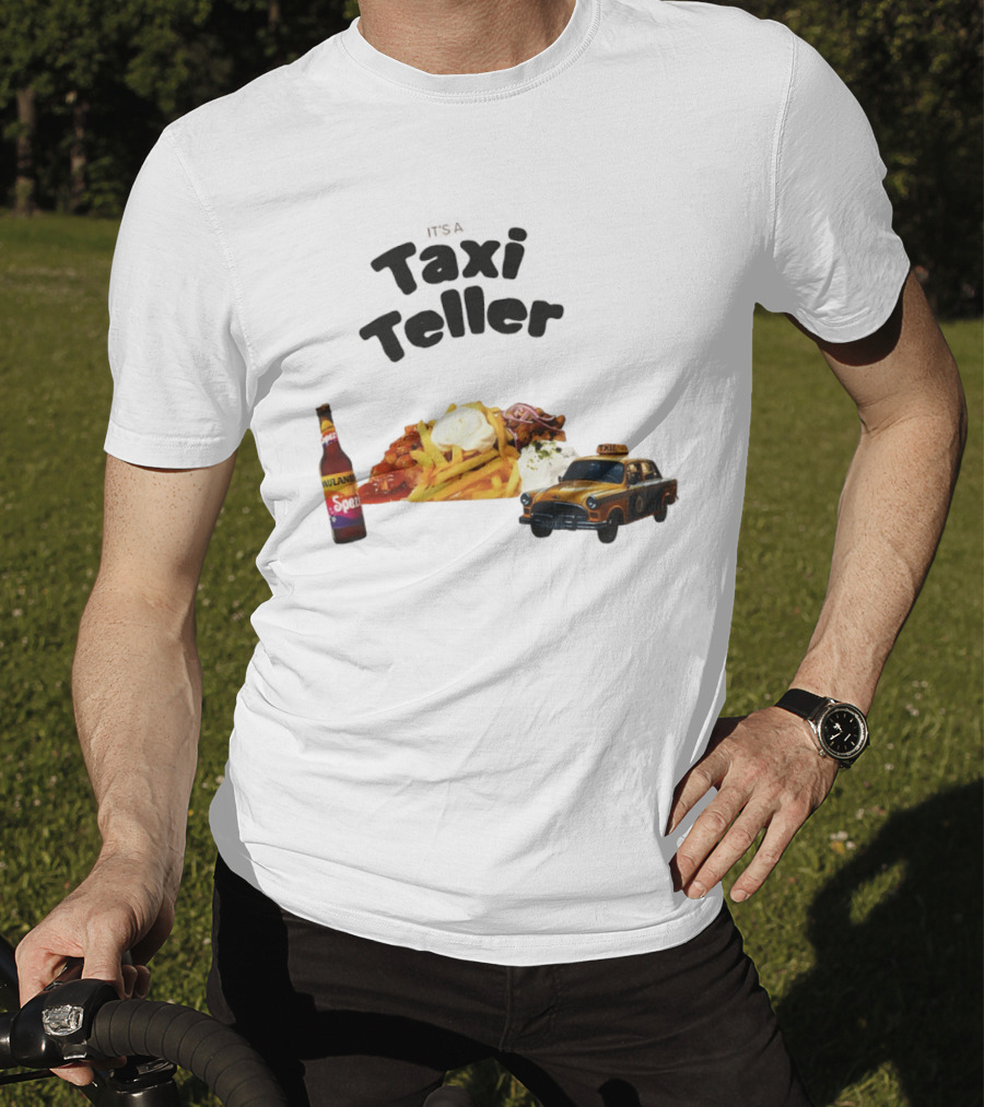 Kebab Fries Taxi Teller With Paulaner Spezi Car T-Shirt