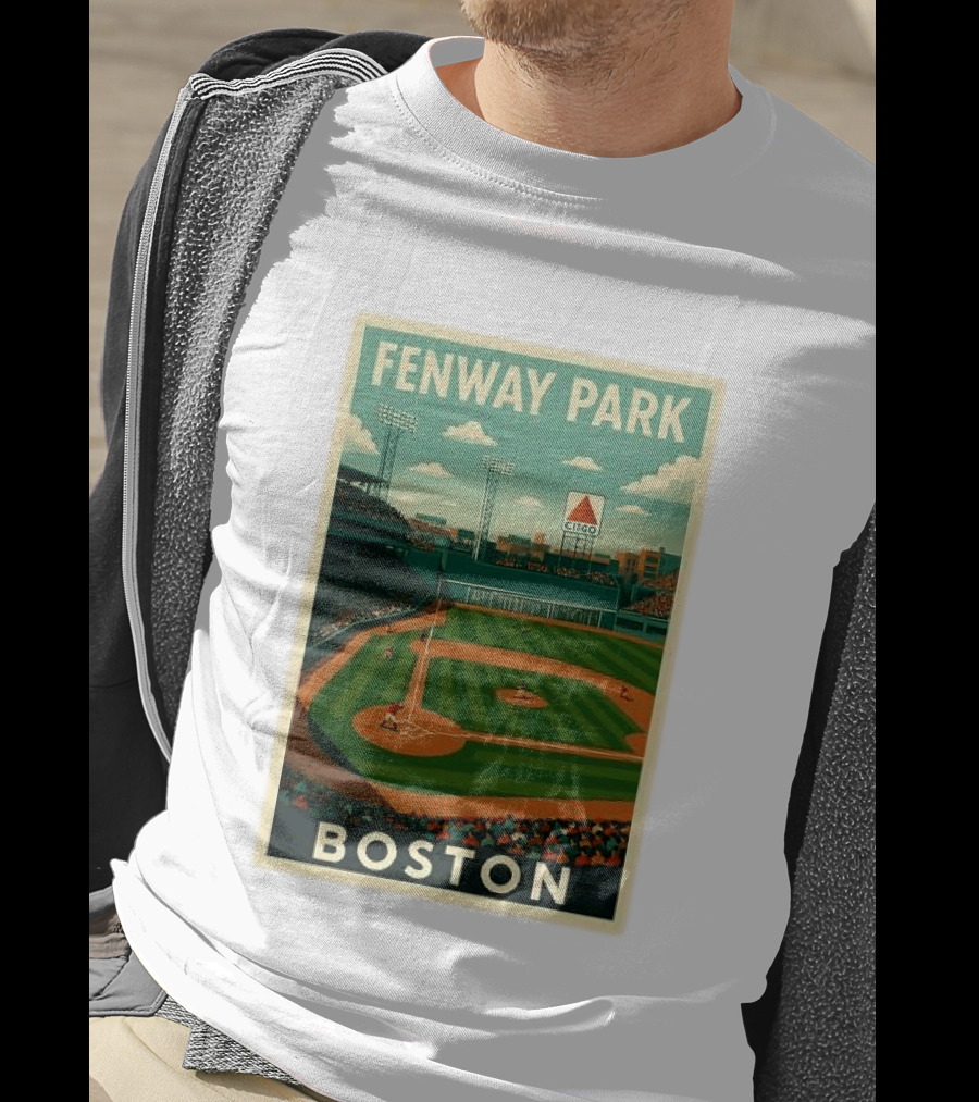 Boston Red Sox Fenway Park Stadium CITGO Sign Baseball Boston T-Shirt