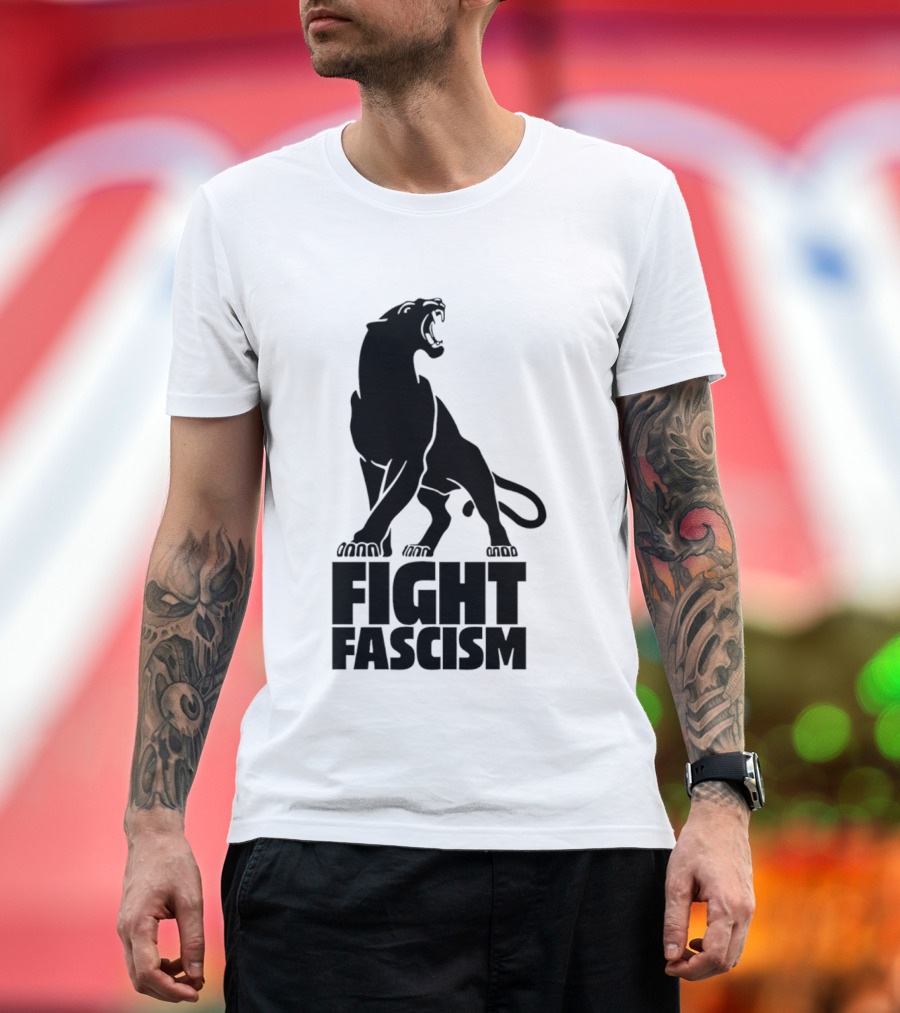 Fight Fascism Panther Roar Black Power Movement T-Shirt
