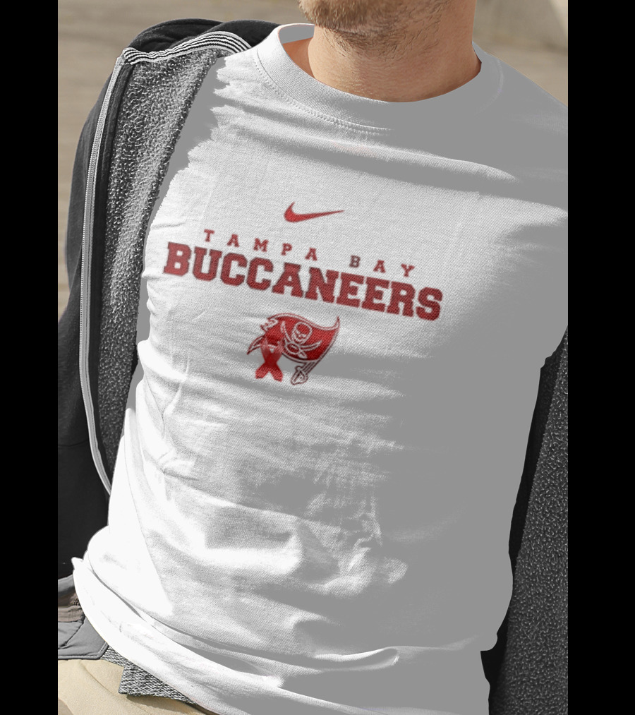 Tampa Bay Buccaneers February Red Wear American Heart Month Nike T-Shirt