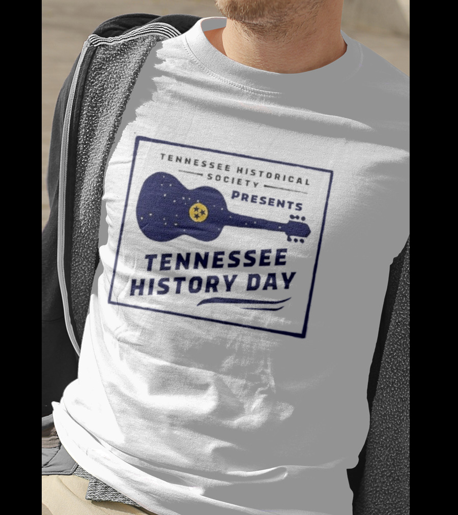 Tennessee Historical Society Presents Tennessee History Day Guitar T-Shirt