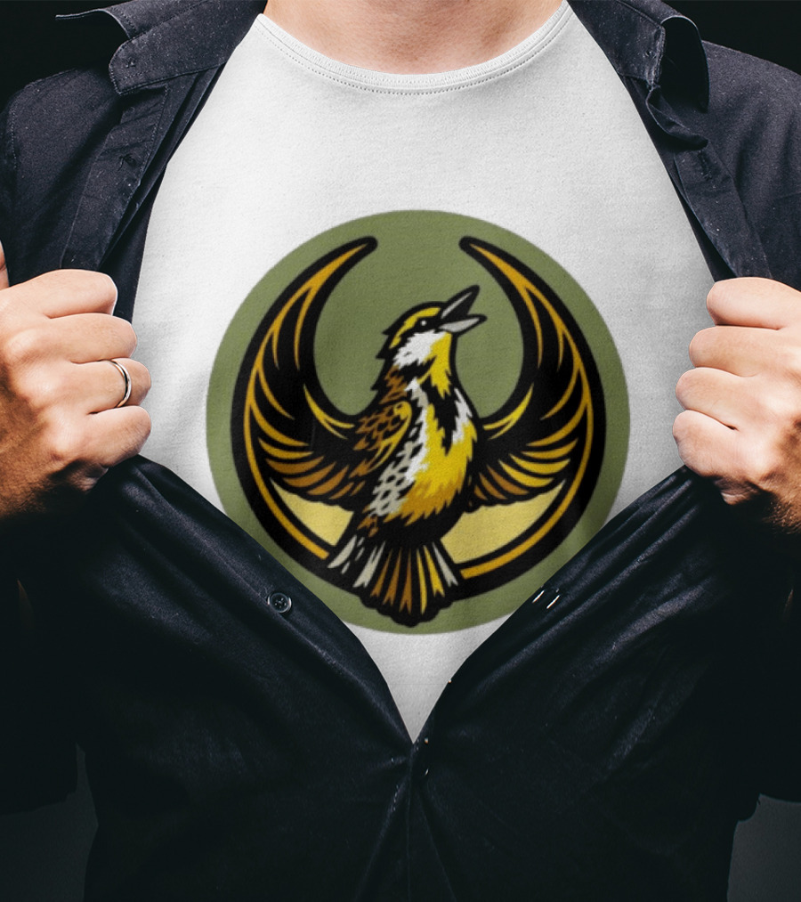 Western Meadowlark Rebel Alliance Icon Star Wars Symbol Bird Motif T-Shirt