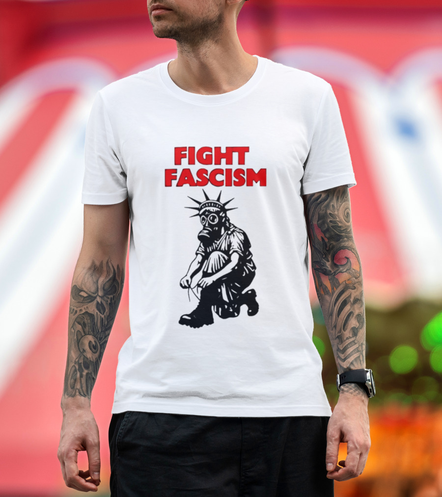 Fight Fascism Liberty Not Fascism Abolish ICE T-Shirt