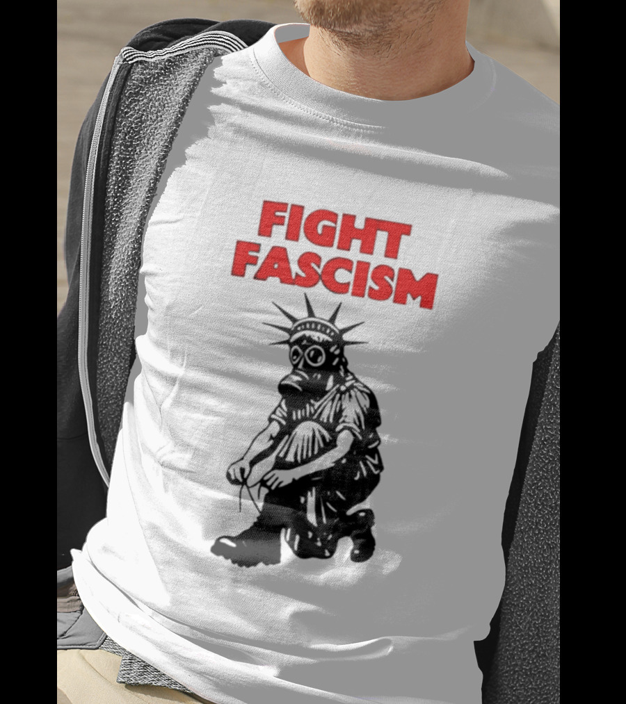 Fight Fascism Liberty Not Fascism Abolish ICE T-Shirt