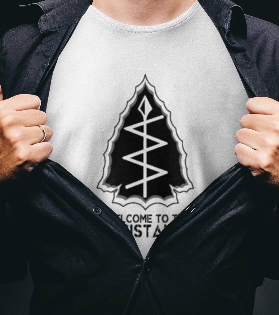 Welcome To The Resistance Rebel Abolish Ice Military Antifascist Patch Arrowhead T-Shirt