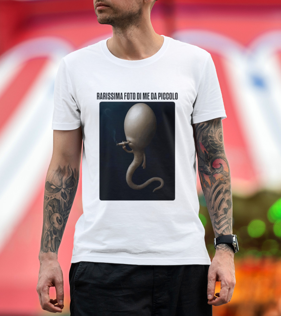 Rarissima Foto Di Me Da Piccolo Alieno Iconico Comico Divertente T-Shirt