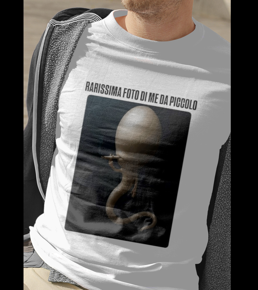 Rarissima Foto Di Me Da Piccolo Alieno Iconico Comico Divertente T-Shirt