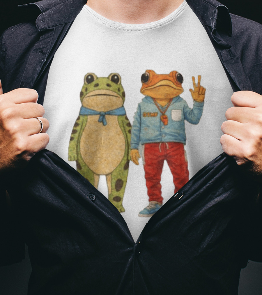 Sapo Concho Portland Frog Amigos Anti ICE Vibrant Cartoon T-Shirt
