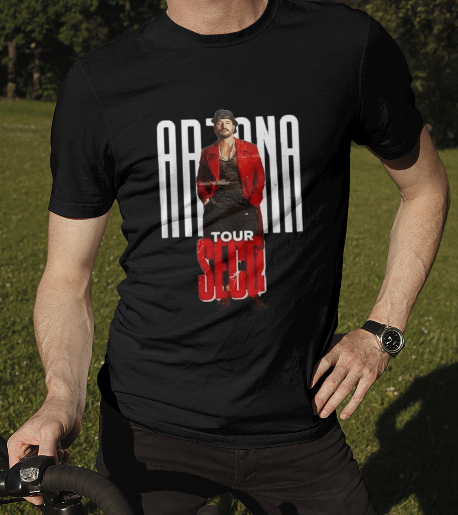 Arjona SECO Tour 2026 Red Jacket Black Hat T-Shirt