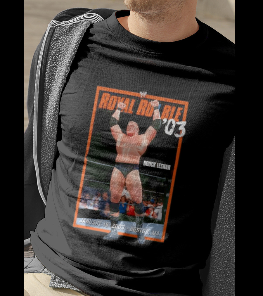 Royal Rumble 2003 Brock Lesnar January 19 Boston MA T-Shirt