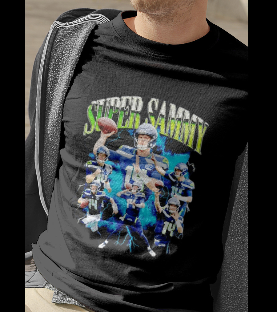 Super Sammy Seattle Seahawks Quarterback Highlights T-Shirt