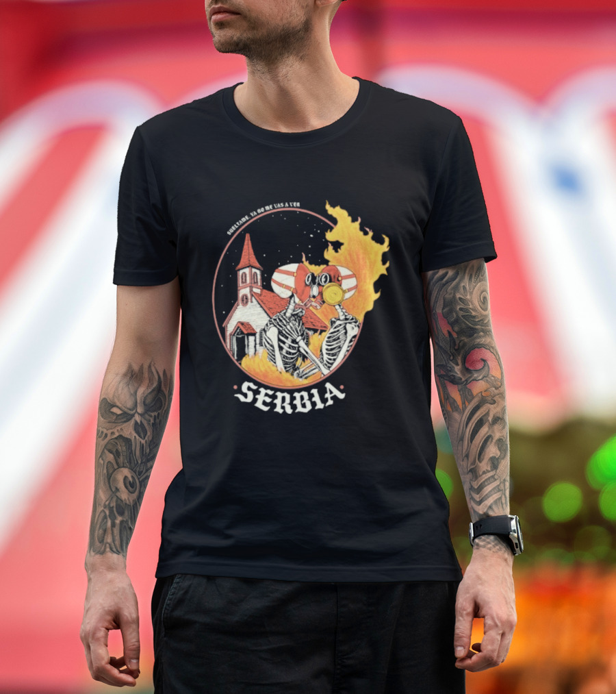 Amor De Verano Sueltame 2026 Serbia Church Fire T-Shirt