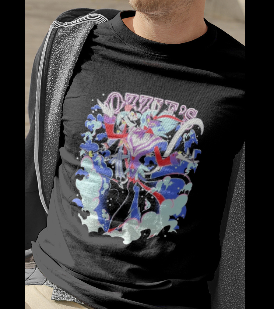 Ozzie's Helluva Boss Fizzarolli Asmodeus Clouds T-Shirt