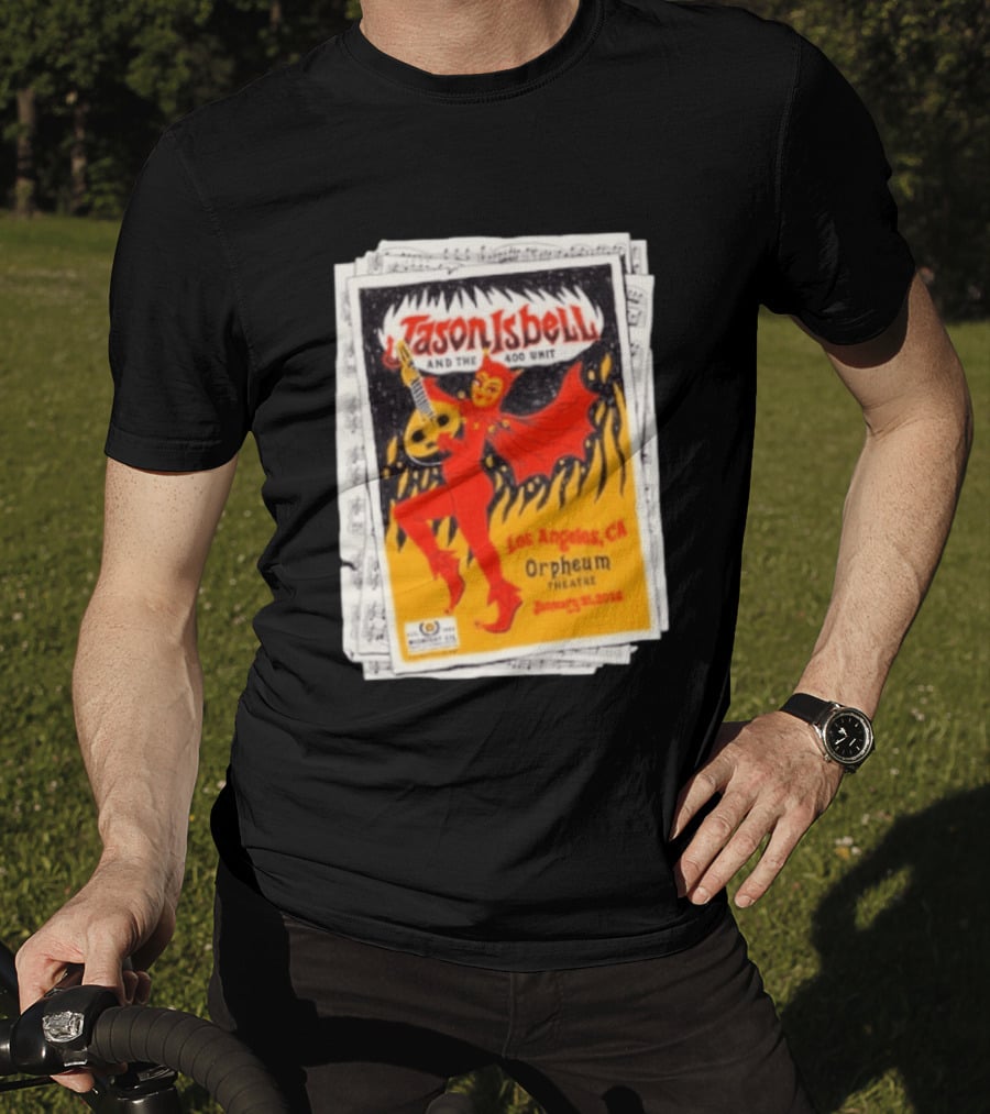 Jason Isbell And The 400 Unit Orpheum Theatre Los Angeles CA January 31 2026 Show T-Shirt