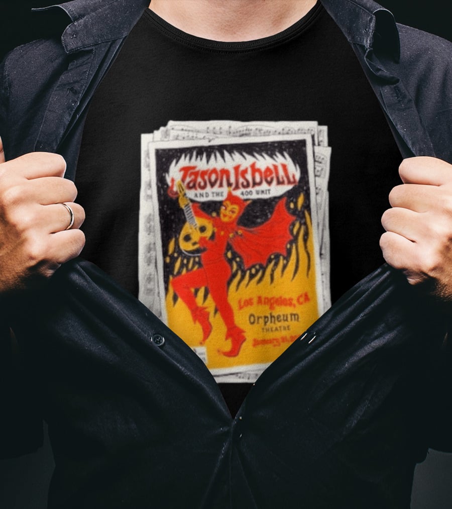 Jason Isbell And The 400 Unit Orpheum Theatre Los Angeles CA January 31 2026 Show T-Shirt