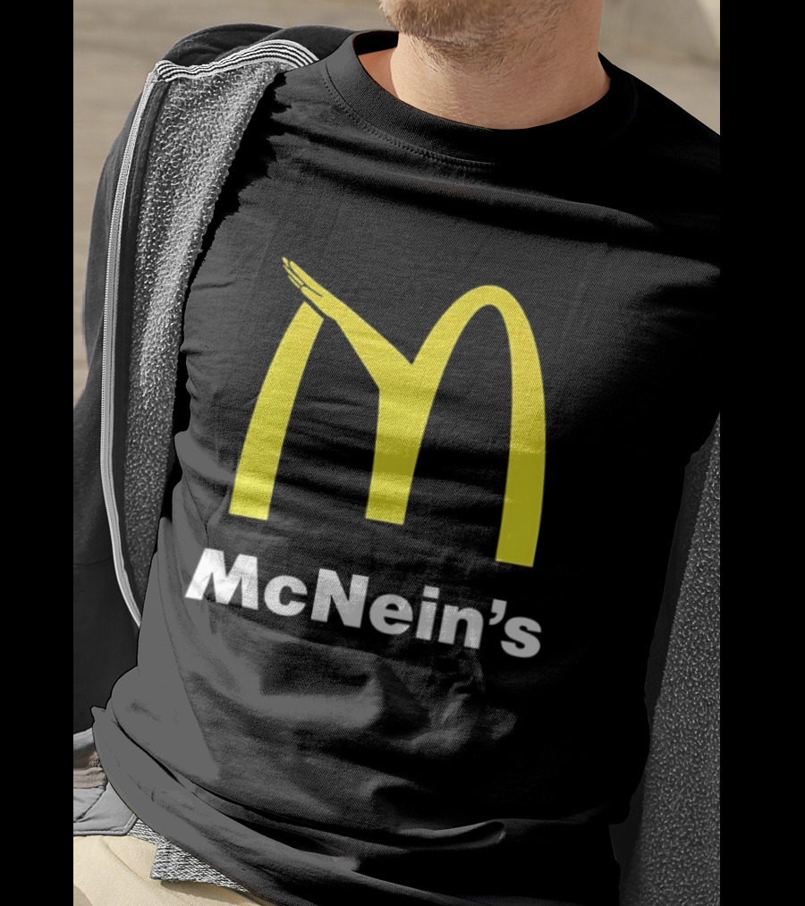 McNein's Parody Fast Food Golden Arches Collaboration T-Shirt