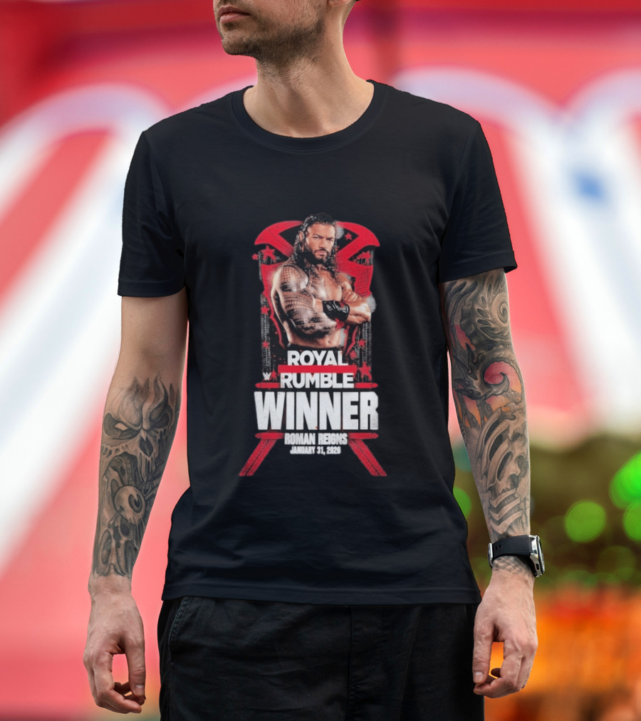 Roman Reigns Royal Rumble Winner January 31 2026 WWE T-Shirt