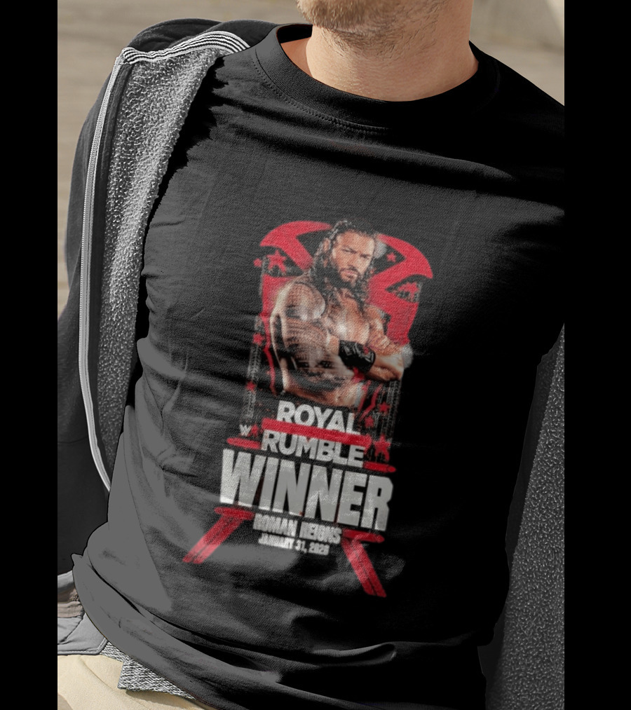 Roman Reigns Royal Rumble Winner January 31 2026 WWE T-Shirt