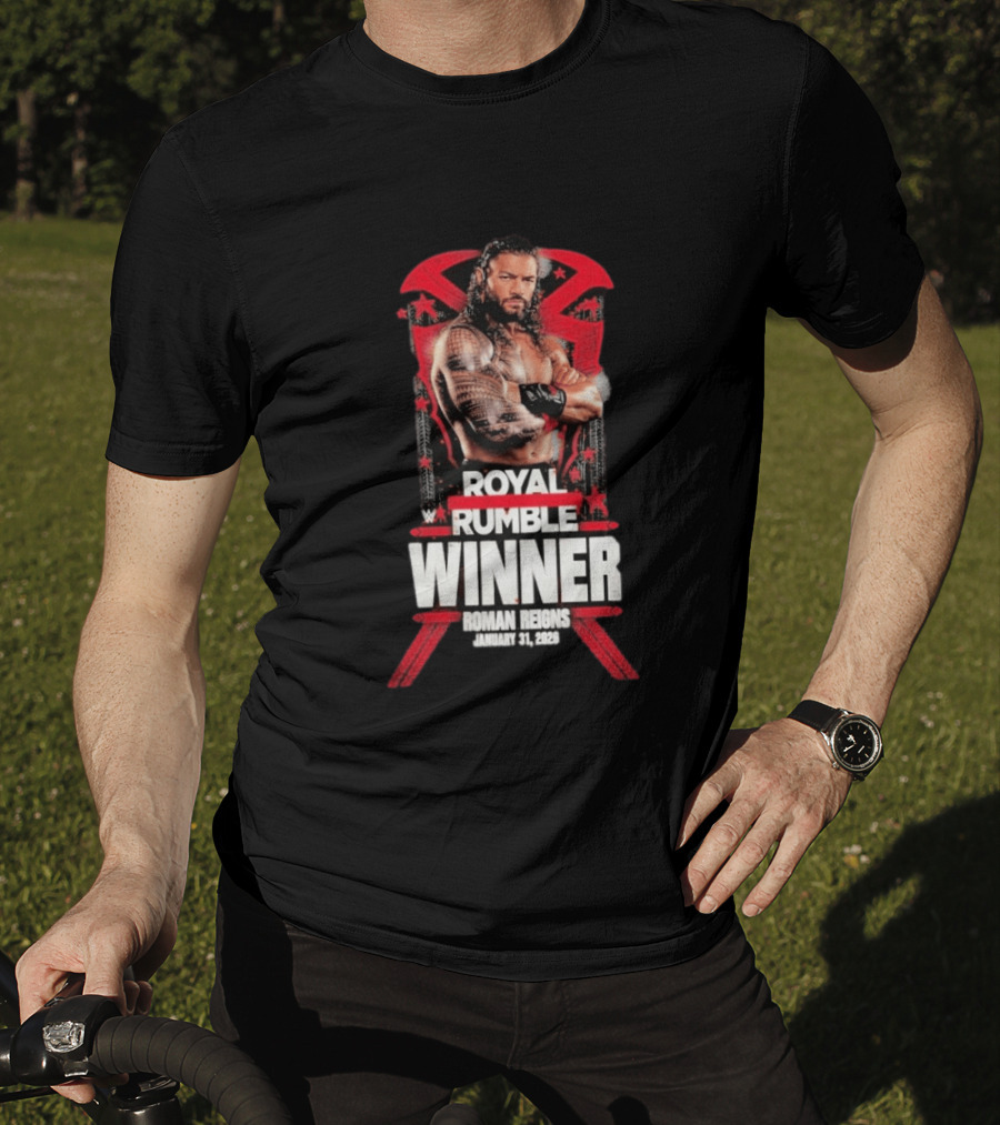 Roman Reigns Royal Rumble Winner January 31 2026 WWE T-Shirt