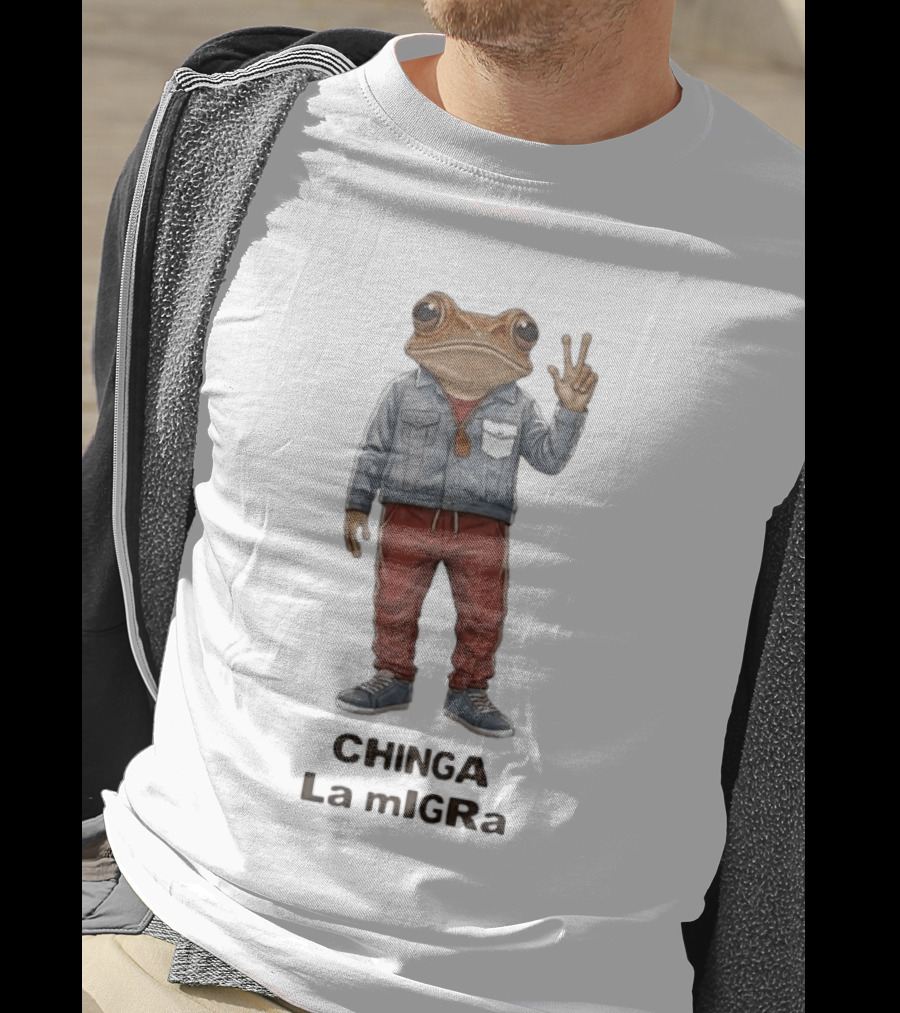 2026 Chinga La Migra Ice Out Frog Streetwear Rebel T-Shirt