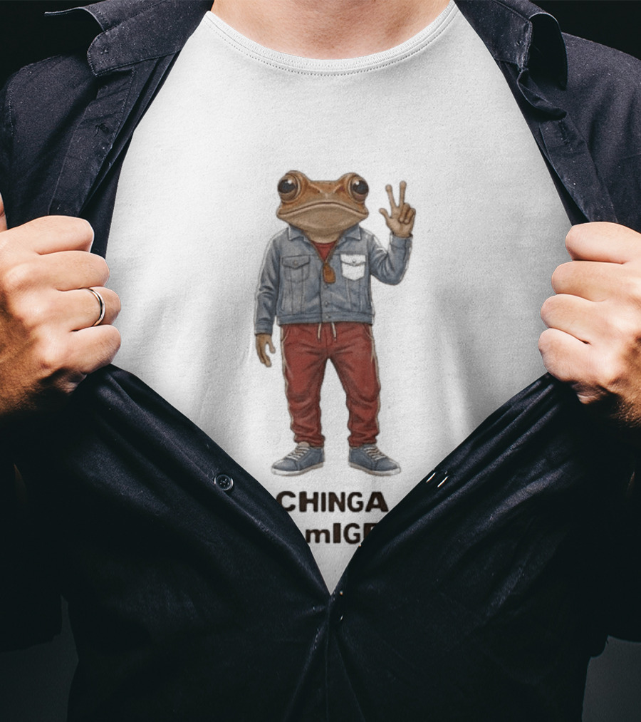 2026 Chinga La Migra Ice Out Frog Streetwear Rebel T-Shirt