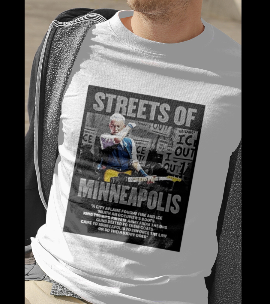 Streets Of Minneapolis Bruce Springsteen Anti ICE Protest T-Shirt