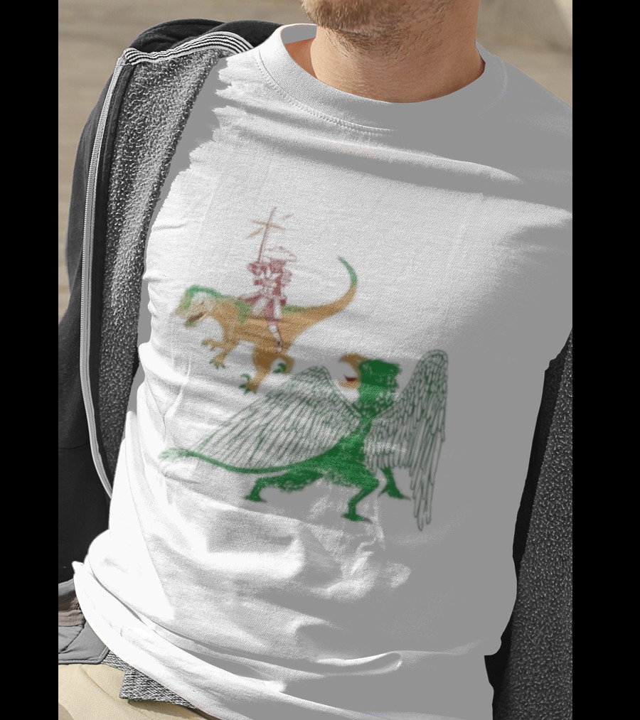 Jack Black Monster Tag Dinosaur And Griffin Fantasy T-Shirt