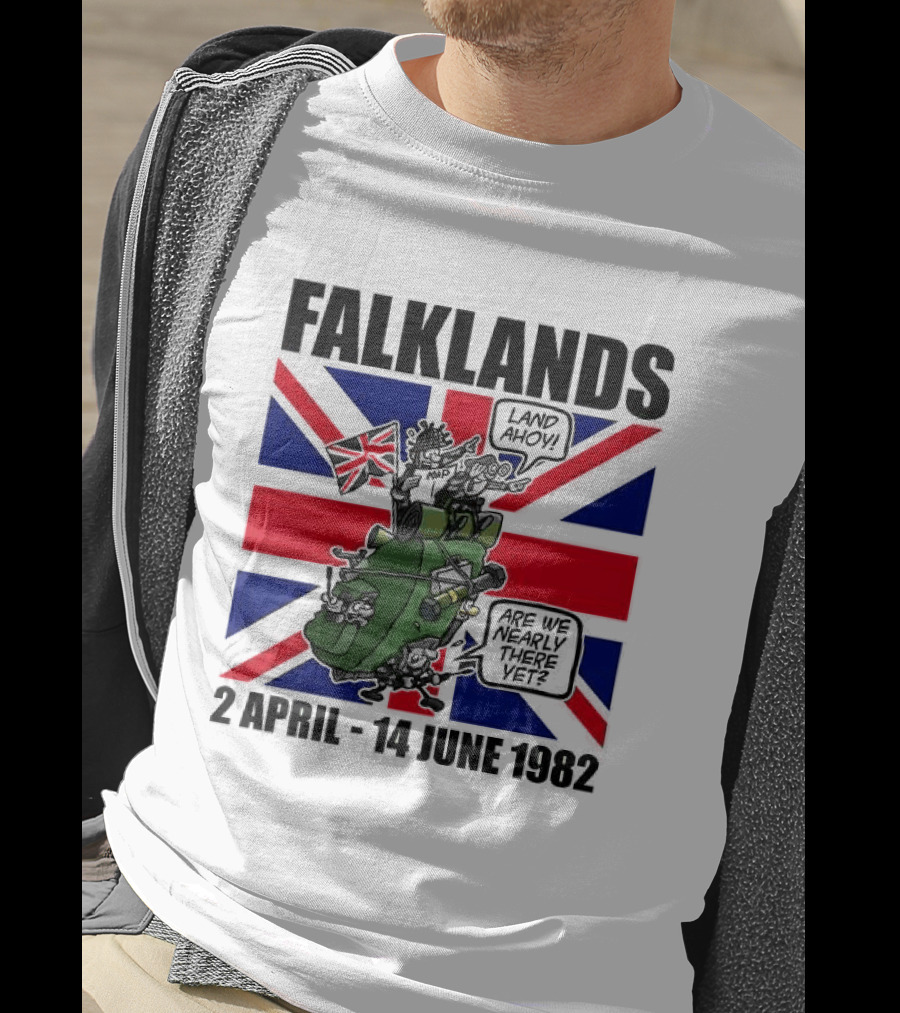 Falklands War 2 April 14 June 1982 Union Jack Tank T-Shirt