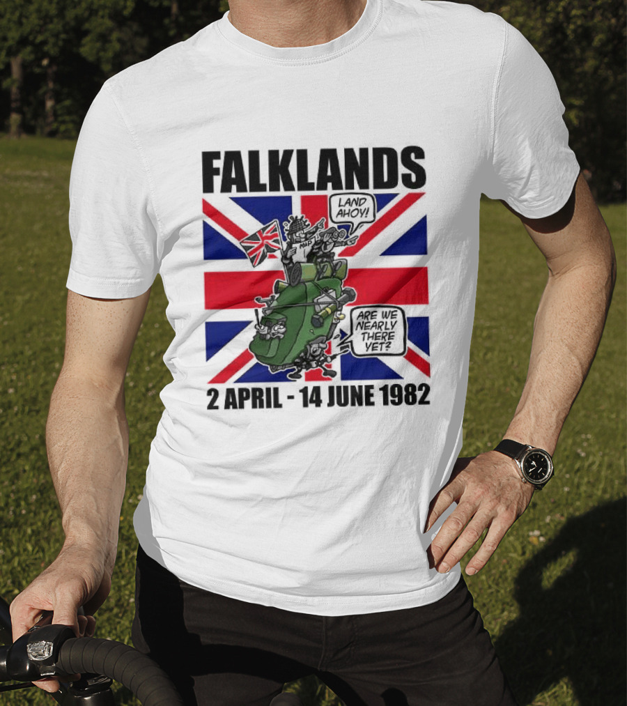 Falklands War 2 April 14 June 1982 Union Jack Tank T-Shirt