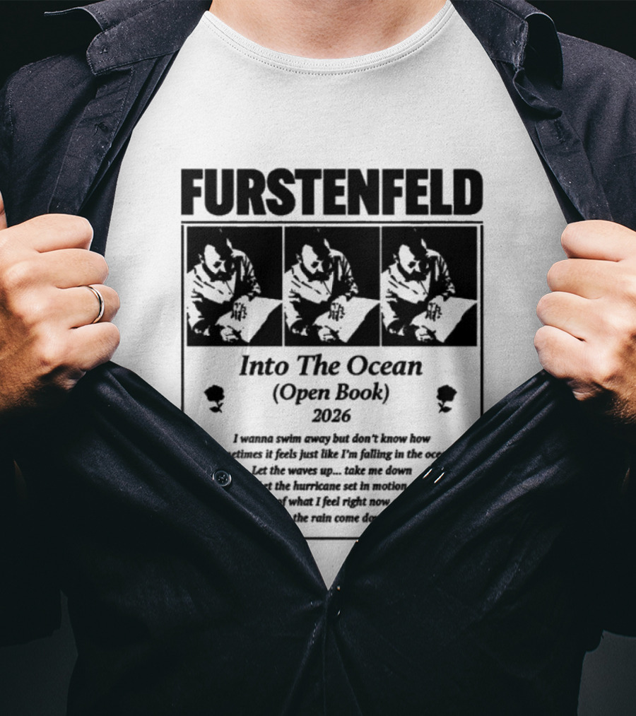 Furstenfeld Into The Ocean Open Book Lyrics 2016 T-Shirt