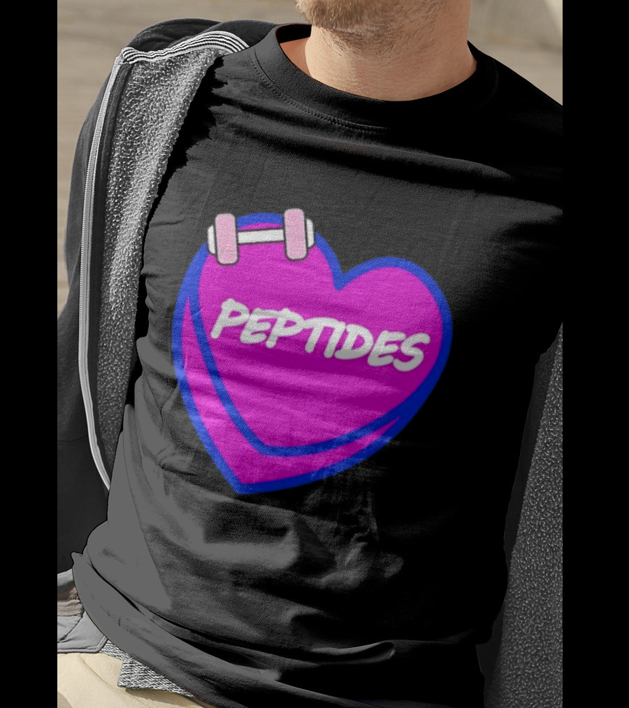 Valentines Day Sweet Hearts Love Peptides Candy Workout T-Shirt