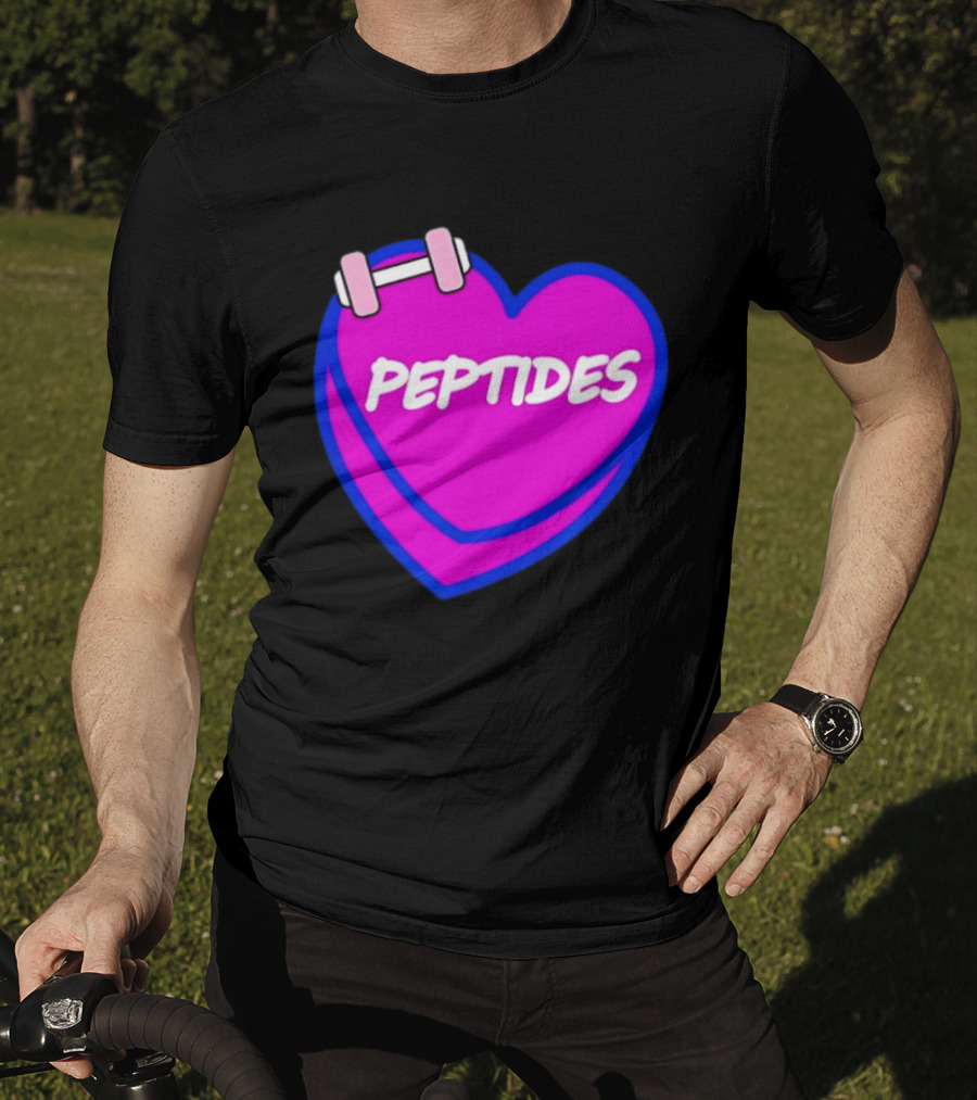 Valentines Day Sweet Hearts Love Peptides Candy Workout T-Shirt