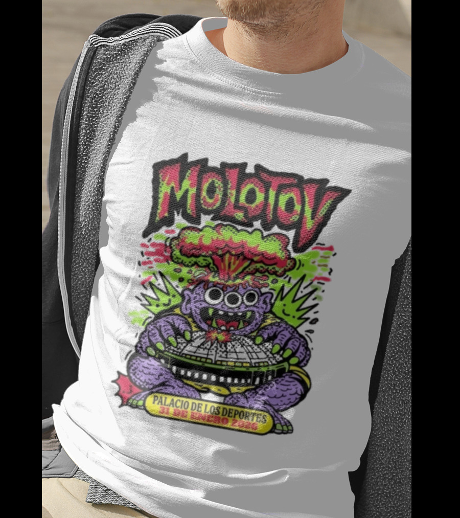 Molotov Palacio De Los Deportes 31 De Enero 2026 Explosive Monster T-Shirt