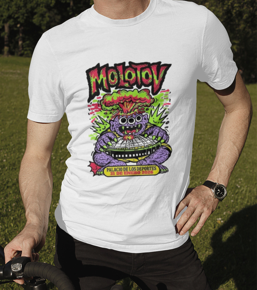 Molotov Palacio De Los Deportes 31 De Enero 2026 Explosive Monster T-Shirt