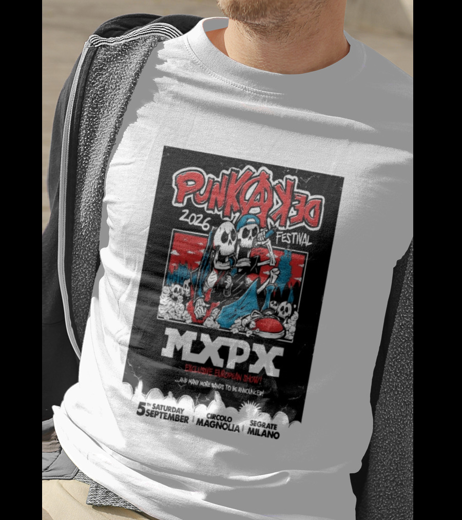 Punkadeka MXPX Exclusive European Show Festival 2026 Sept 5 Segrate Milano T-Shirt