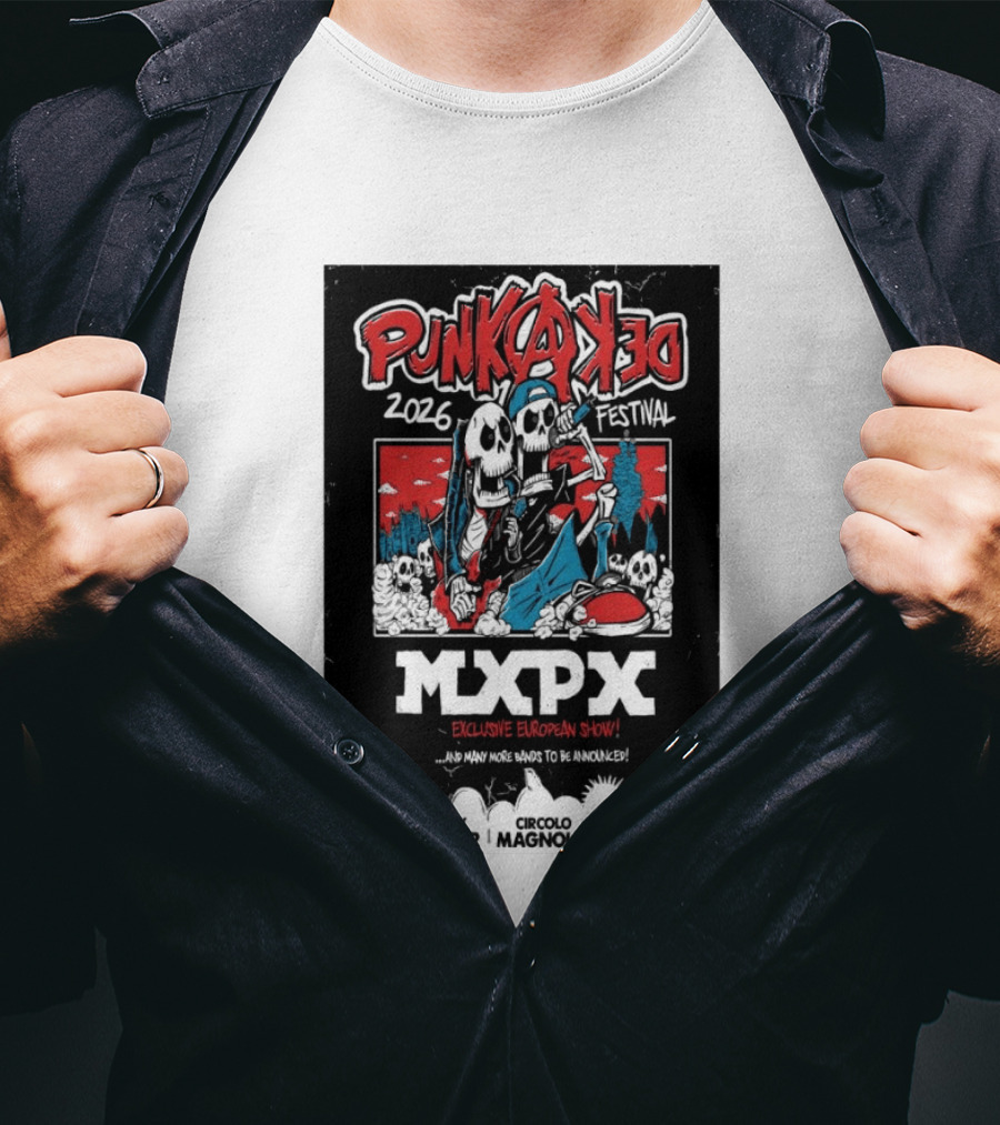 Punkadeka MXPX Exclusive European Show Festival 2026 Sept 5 Segrate Milano T-Shirt