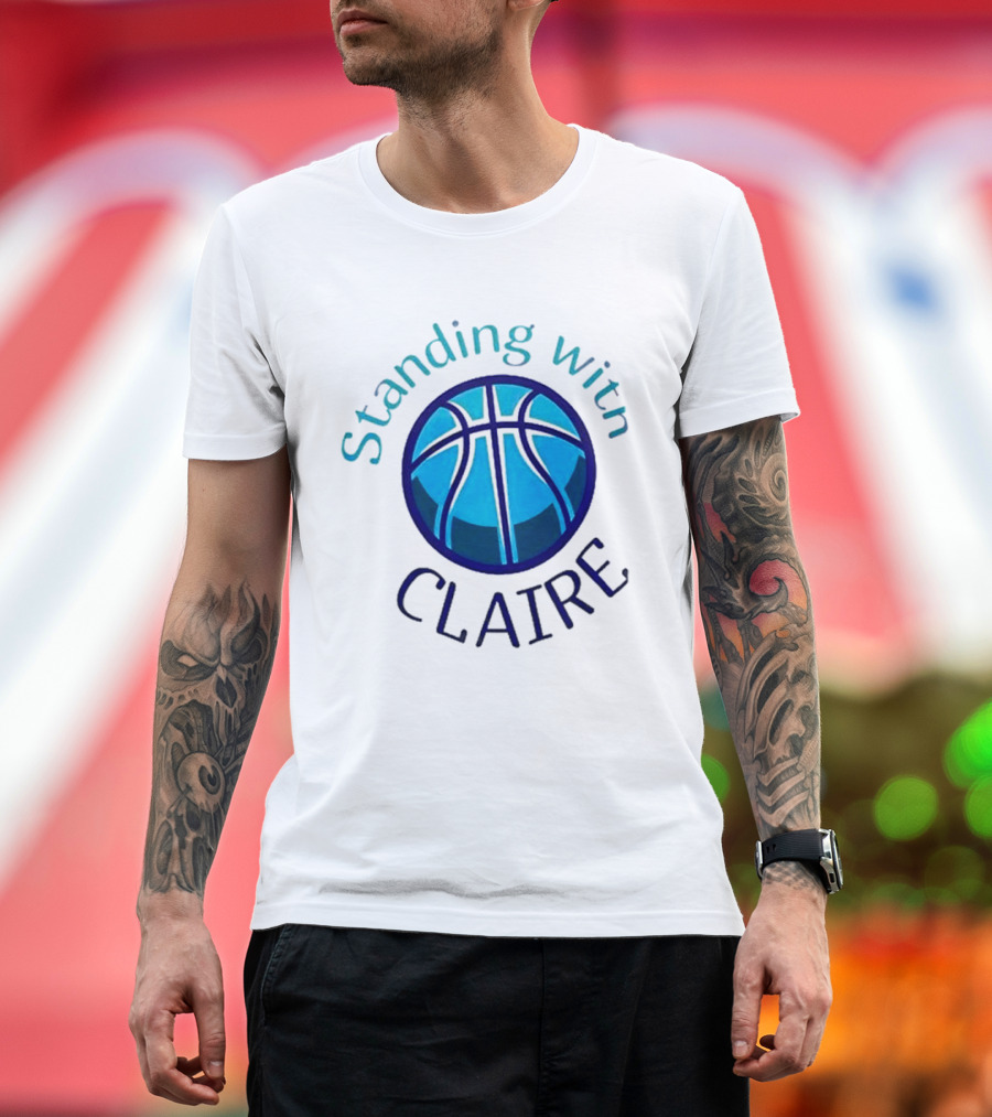 Standing With Claire Basketball Support T-Shirt