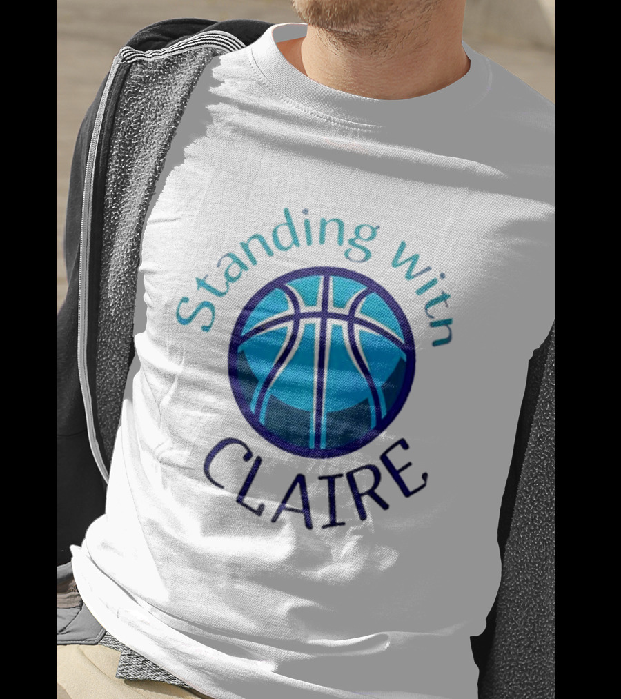 Standing With Claire Basketball Support T-Shirt