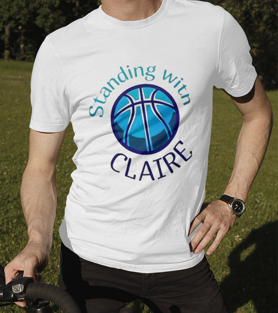 Standing With Claire Basketball Support T-Shirt