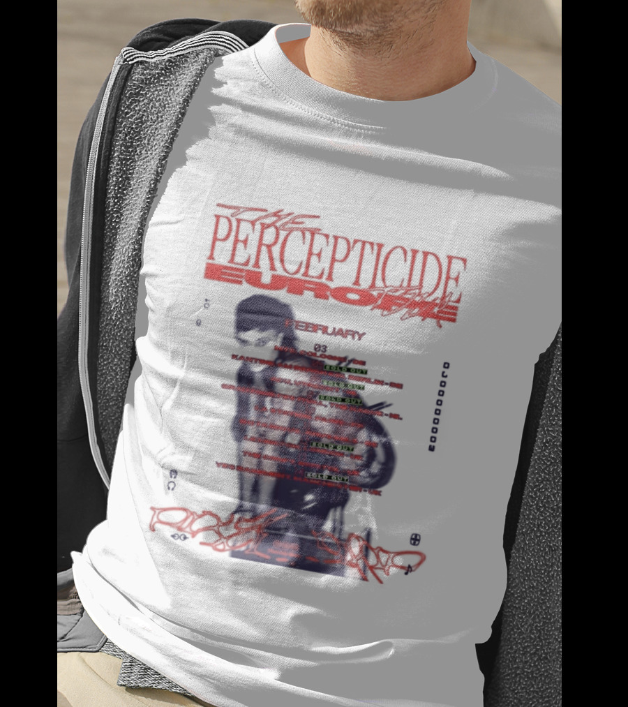 PERCEPTICIDE Europe Tour 2026 Dates And Locations T-Shirt
