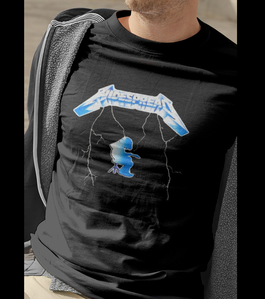 Widespread Panic Ride The Mikey 80's Metallica Font Shadow T-Shirt
