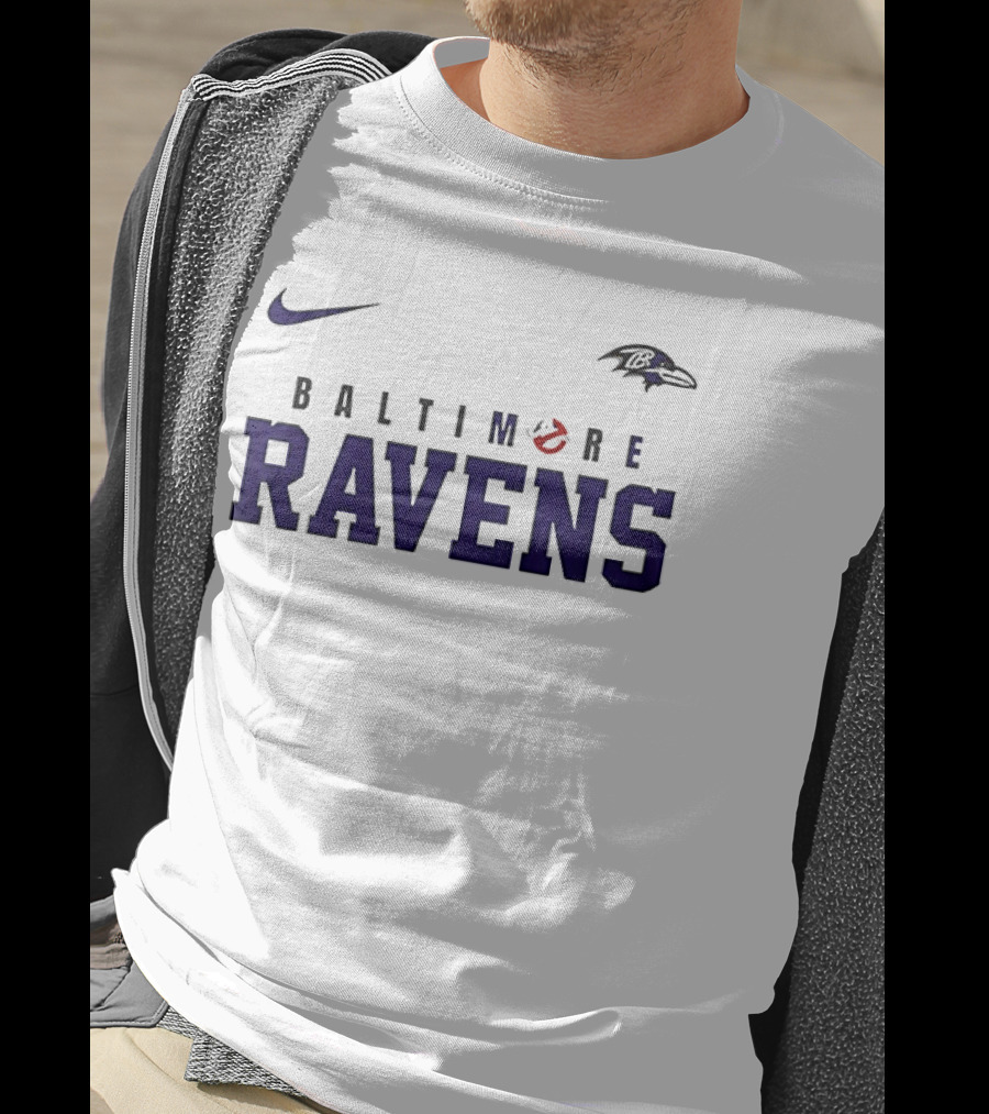 Nike Baltimore Ravens Ghostbusters Who Ya Gonna Call T-Shirt