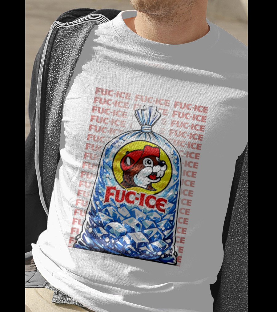 Buc Ee's Fuc Ice Parody Bag Of Ice T-Shirt