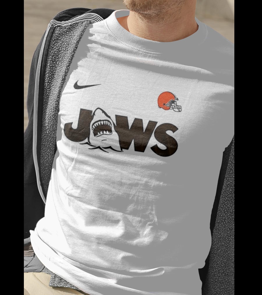 Nike Cleveland Browns Jaws 50th Anniversary Collection T-Shirt
