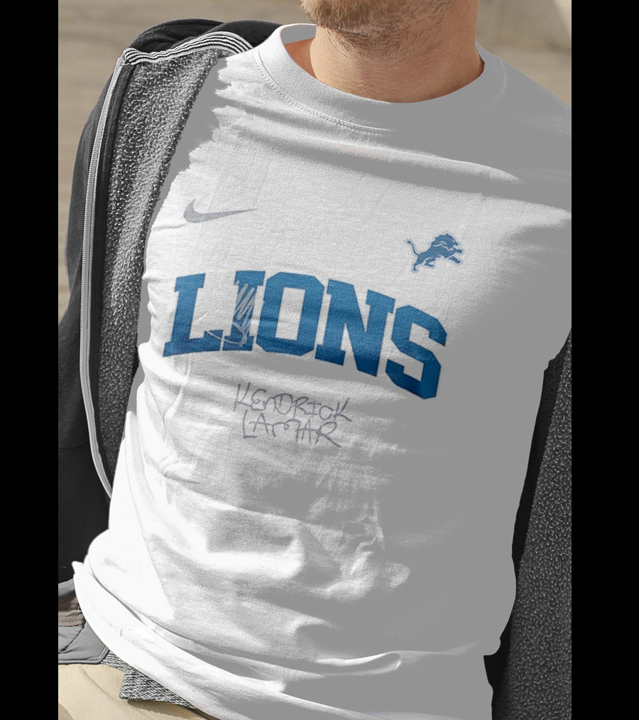 Nike Detroit Lions Kendrick Lamar King Kunta Collaboration T-Shirt