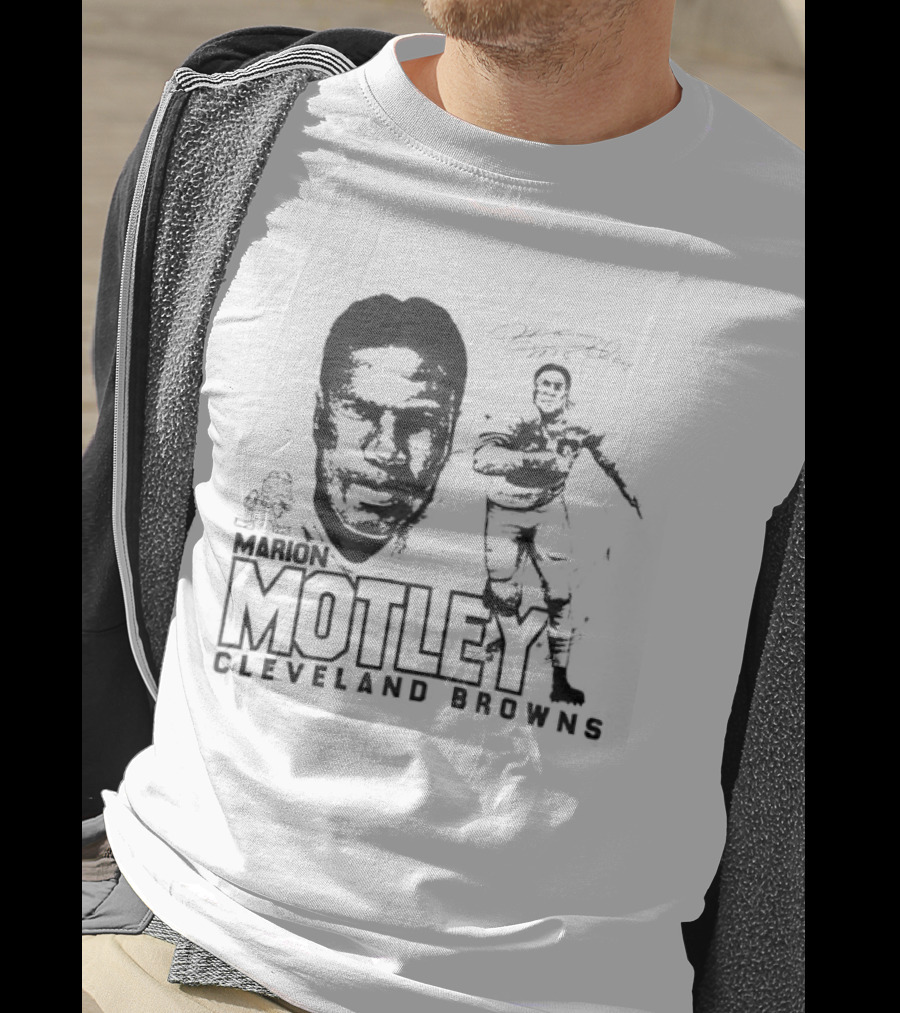 Marion Motley Cleveland Browns NFL Hall Of Fame Legend T-Shirt
