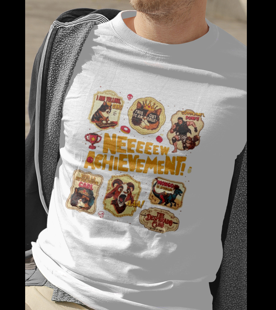 Neeeeew Achievement Viva La Revolucion Carl Goddamnit Donut Mongo The Desperado Club T-Shirt