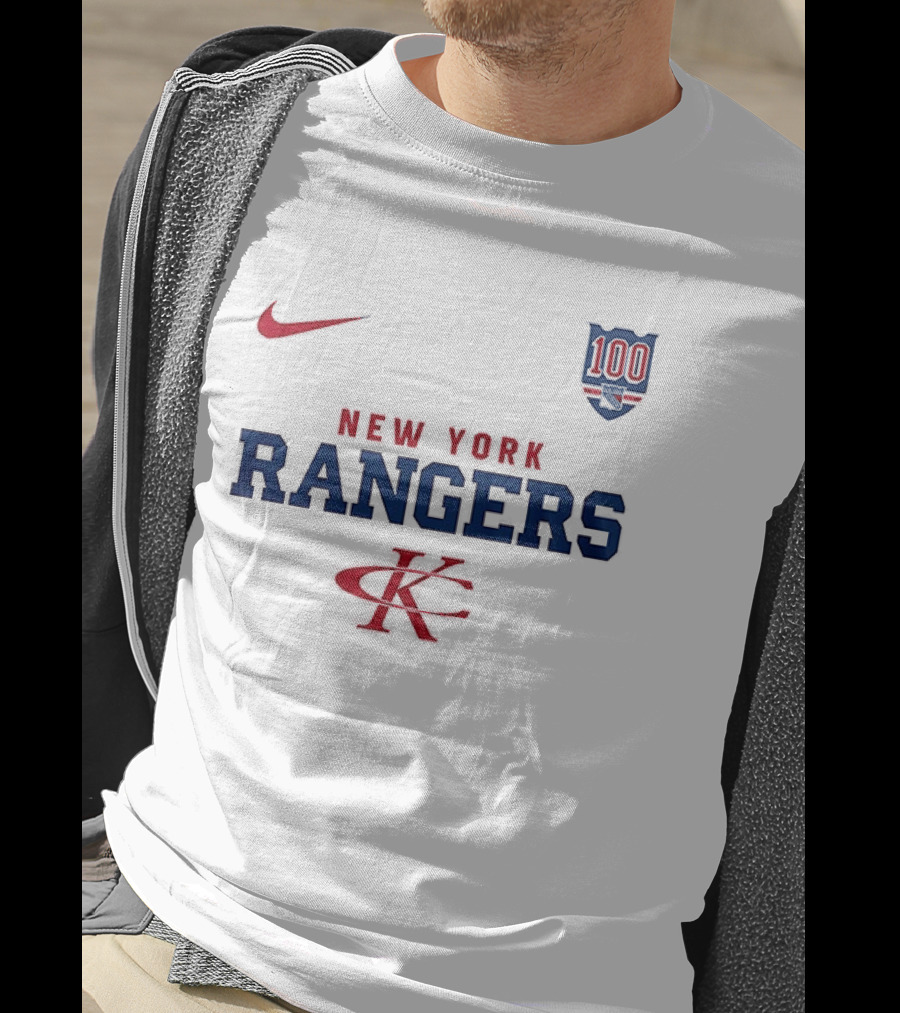 New York Rangers Kenny Chesney No Shoes Nation Tour Nike Collaboration 100th Anniversary T-Shirt